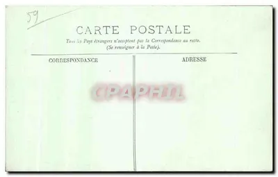 Dunkerque — Katedra Świętego Martyna i ulica — LL. n°113 — Rewers