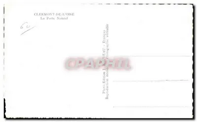 Clermont-de-l'Oise — A Porta Nointel — Edição J. BAUDEAU — Verso