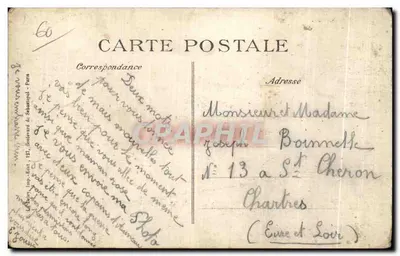 Um convéio de Spahis marroquinos — Verberie — Editor E.P.D. — Série 8ma — Verso