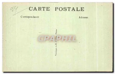 Le Cateau (Nord) na de oorlog — Meisjeschool • Dekselmarkt — Achterkant