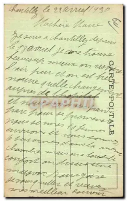 Chantilly (Oise) — Dom Odpoczynku Alphonsa Rothschilda — Rewers