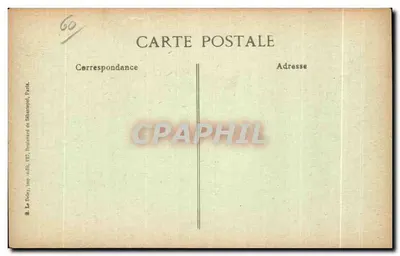 Beaulieu — O campanário caído na igreja — editor Visté, Paris, n° 1598 — Verso