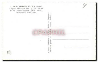 Saint-Germer-de-Fly — A Igreja Abbatial e a Capela Santa — Studio Arthur, Argenteuil — Verso