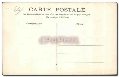 Castelo de Riequebourg (Oise) — Vista sobre o Parque — Editor C. H. Hermann, n°11 — Verso