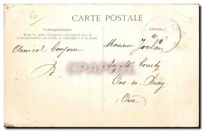 Clermont (Oise) — A Hospice Civil — Vandenhove, Liancourt — Verso