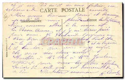 Beauvais - A Torre Boileau — V.G.F. edição artística n°66 — Verso