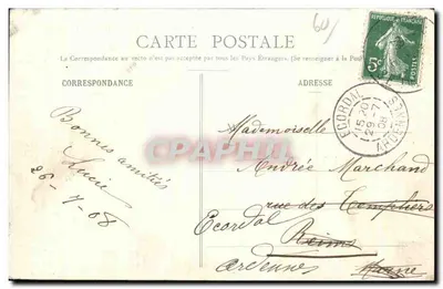 Senlis — Ruïnes van het Oude Kasteel Prioraal van Sint-Maurits — E. Vignon zoon, Senlis — Achterkant