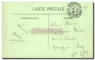 PierreFonds — Zamek. Widok wewnętrzny kolumnady dziedzińca — LL. — Rewers