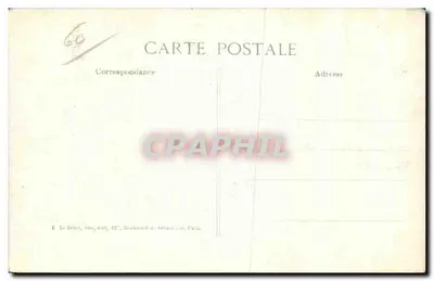 Verberie - Pont destruído pelo gênio francês — E. Le Deley, 12°, Boulevard de Sébastopol, Paris — Verso