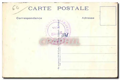 La Signature de l'Armistice — scène historique dans un wagon — éditeur M. CHERBONNÉ, Central de George R.A.A. & Cie, Paris — Verso