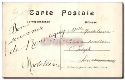 RANTIGNY (Oise) — Fabryka butów J. Legrand zniszczona przez Niemców — F. Fleury, Paryż — Rewers