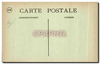 Crépy-en-Valois — Fachada da Igreja de São Dionísio (século XI) — Editor E.I.P.M. n°60 — Verso