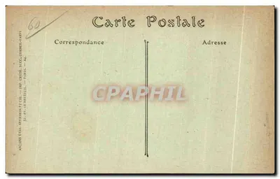 Crépy-en-Valois — Facha da Torre do Castelo (Denominado: o velho castelo) — Anciens Établissements Corbeil-Paris, n°16 — Verso
