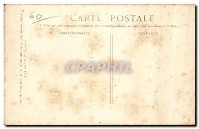 SENLLIS — Daños de la guerra 1914-15 — Ed. Pays de France n°154 — Reverso