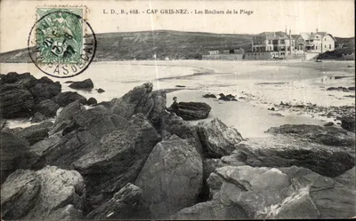 Cap Gris-Nez — Os Rochos da Praia — L.D., B., 688