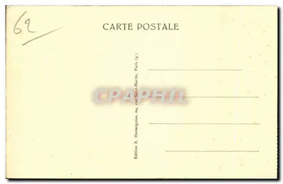Cartolina d'epoca Calais La Plage vista dalla Terrazza del Casino — Verso