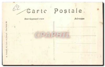 Ruínas do Moulin Topart, perto de CARENCY (P-de-C.) — A Grande Guerra 1914-15 — A.R. n°184 — Verso