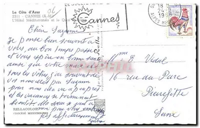 Cannes — Quai Saint-Pierre — Wydawca Rella — Rewers