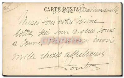 CANNES - Plaża i Wzgórze Chevalier — PLATINOGRAVURE LL-PARIS n°148 — Rewers