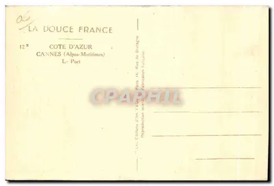 Cannes — Port — Wydawnictwo Sztuki Yvoh, Paryż — Rewers