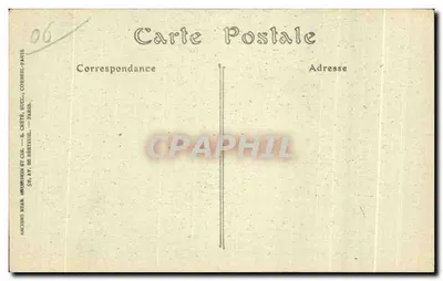 CANNES — El Hotel Carlton y los Baños de la Croisette. — Reverso