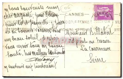 Cannes — Het Haven — Uitgever: VILLE DES PLAISIRS — Achterkant