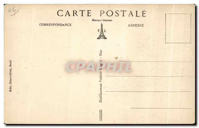 Beuil (Alpes-Maritimes) — Widok wsi z Doliny Cians — F. L. — Rewers