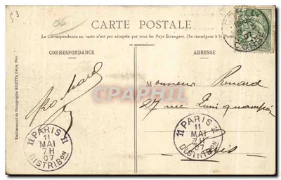 Beaulieu, okolice Nice — Nowa Katedra — Wydawnictwo Giletta, fot., Nice, nr 349 — Rewers