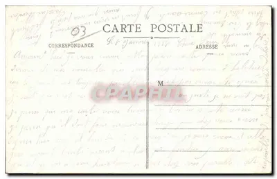 Vichy — Wieża zegarowa (XV wiek) — Wydawca Vichy, nr 599 — Rewers