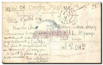 Vichy — La Vieille Tour — éditeur L. O., n° 181 — Verso