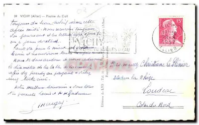 Basen Golfowy — Vichy (Allier) — Wydawnictwo wodne — Rewers