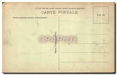 Vichy - Rua de Paris — vista da rua com pedestres e comércios — editor Ideal, n° 461 — Verso