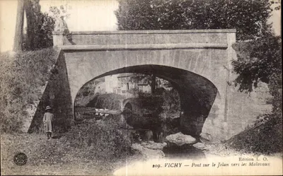 Vichy — Ponte sobre o Jolan em direção aos Malavaux — Edição L. O. n° 209