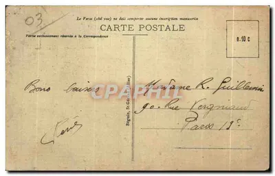 Vichy — Source Mesdames — Bégruin, St-Germain (Allier) — Verso