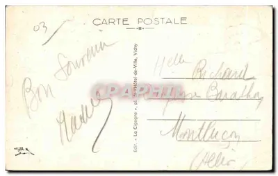 Commentry — Urząd Miasta — Wydawca La Gigogne, Vichy — Rewers