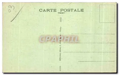 Ébreuil (Allier) — Rios da Sioule e a Moinha — Edições Idéal, Vichy — Verso