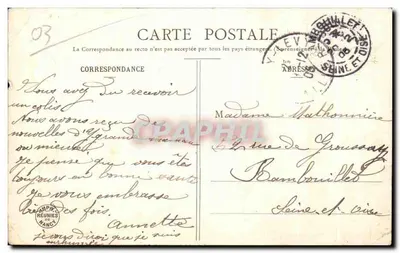 Ballon de l'air — Bonheur — Édition Bergeret — Rückseite