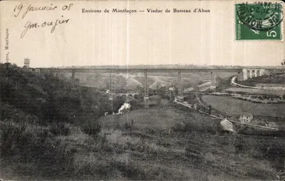 Cerca de Montluçon — Viaduto de Busseau d'Ahun — Editor: Montluçon