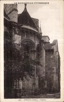 Ébreuil (Allier) — A Igreja — Éditions Idéal, Vichy