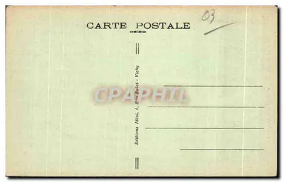 Ébreuil (Allier) — A Igreja — Éditions Idéal, Vichy — Verso