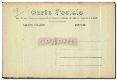 Bellerive-Vichy — Przerywana i wyrzucająca źródło — Zjawisko wulkaniczne — Wydawnictwo fotograficzne J. Bouveret, La Mauve - Châteauneuf — Rewers