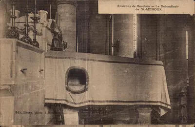 Environs de Bourbon — Le Debrodinoir de St-MENOUX — Edit. Henry, foto em Bourbon