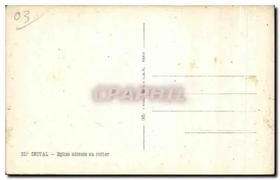 Orival — Igreja encostada na rocha — REAL-PHOTO G.A.P. PARIS — Verso