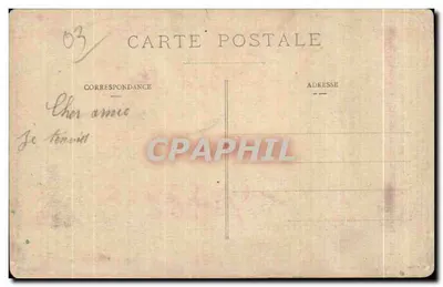Le Château de Douzon — Vue du donjon et du jardin — Éditeur : L'Auvergne pittoresque, n° 4233 — Rewers