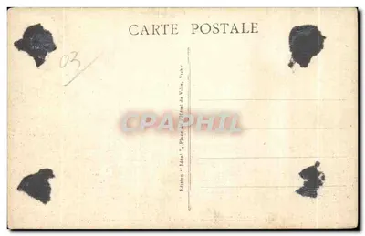 Chouvigny — O Velho Castelo Feudal Dominando a Sioule — Edição 'Idéal' de Vichy — Verso
