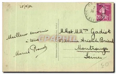 Wnętrze Kościoła w Souvigny — Bok północny — Okolice Moulins — Wydawnictwo Ideal — Rewers