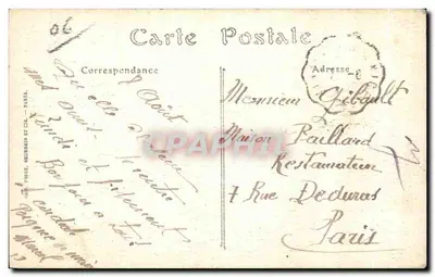 Cap d'Ail (Alpy Marny) — widok zatoki i budynków — Fot. Murbrein i Cie, n°102 — Rewers