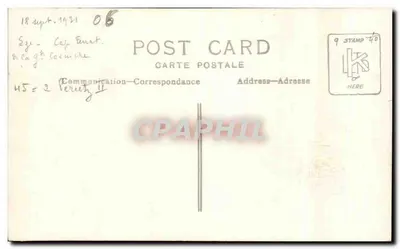 Vista do Cap Ferrat — Editor desconhecido, número de série não visível — Verso