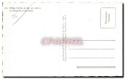 La Chiesa e le Alpi — PEIRA-CAVA (A-M) alt. 1600 m — Edizioni MAR — Verso