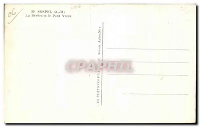 Sospel (A.-M.) — La Bévéra i Stary Most — Wydawnictwo Franso — Rewers